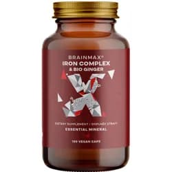 BrainMax Iron Complex®, železo bisglycinát, 25 mg, 100 rostlinných kapslí