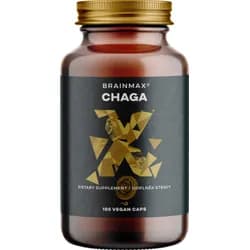 BrainMax Chaga extrakt, 50 % polysacharidů a 20 % beta-1,3/1,6 D-glukanů, 500 mg, 100 rostlinných kapslí