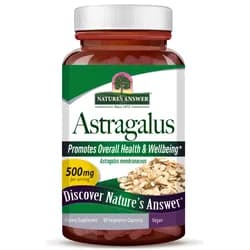 Nature's Answer Astragalus, extrakt z kořene, 500 mg, 60 kapslí