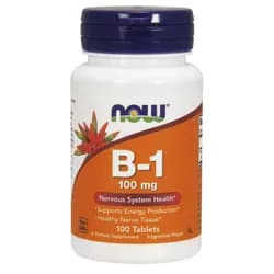NOW Vitamin B1 Thiamin, 100mg, 100 tablet