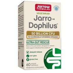 Jarrow-Dophilus Ultra Gut Rescue, probiotika, 50 miliard, 10 kmenů, 60 rostlinných kapslí