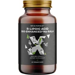 BrainMax Bio-Enhanced® Na-RALA, aktivní kyselina lipoová, 60 rostlinných kapslí