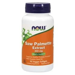 NOW Saw Palmetto (Serenoa plazivá) extrakt, 320 mg, 90 rostlinných softgel kapslí