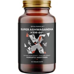 BrainMax Super Ashwagandha® extrakt KSM-66®, 50 rostlinných kapslí