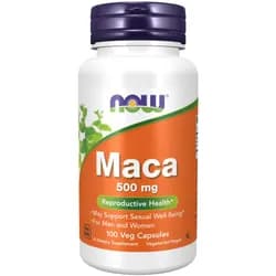 NOW Maca (řeřicha peruánská), 500 mg, 100 rostlinných kapslí