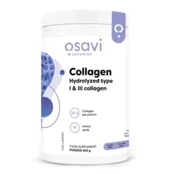 Osavi Collagen Hydrolyzed, Hydrolyzovaný kolagen prášek, Typ I & III, 600 g