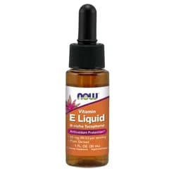 NOW Vitamin E Liquid 90 IU, Tekutý Vitamín E, 150 dávek, 30 ml.