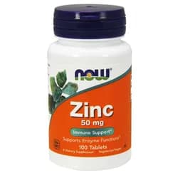 NOW Zinc (zinek glukonát) 50 mg, 100 tablet