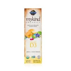 Mykind Organics Vegan D3 Oranic spray 1000 IU, Vitamín D3 sprej, vanilka, 58 ml