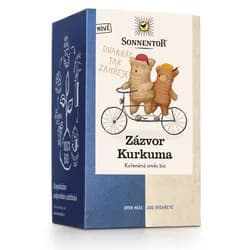 Sonnentor - Zázvor Kurkuma, porcovaný čaj, BIO, 18 ks