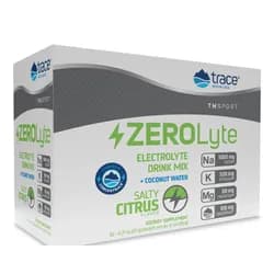 Trace Minerals Zerolyte Salty Citrus, elektrolyty s příchutí citrusů, 30 sáčků