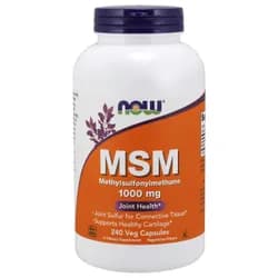 NOW MSM (Methylsulfonylmethan), 1000 mg, 240 rostlinných kapslí