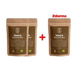 BrainMax Pure® Maca želatinovaná BIO prášek, 150 g, 2+1 ZDARMA