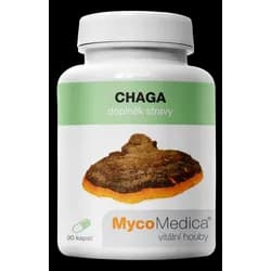 MycoMedica Chaga extrakt, 30 % polysacharidů a 4 % triterpenů, 90 rostlinných kapslí