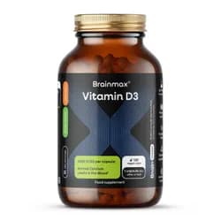 BrainMax Vitamin D3, 4000 IU, 120 rostlinných kapslí