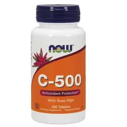 NOW Vitamin C-500 s šípkem, 100 tablet