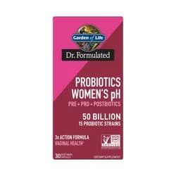 Dr. Formulated Probiotics Womens pH 50 miliard, probiotika, prebiotika a postbiotika pro ženy, 30 rostlinných kapslí