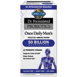 Dr. Formulated Probiotics once daily Men's (probiotika pro muže), 50 mld. CFU, 15 kmenů, 30 rostlinných kapslí