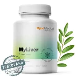 MycoMedica MyLiver, podpora normální činnosti jater, 90 rostlinných kapslí