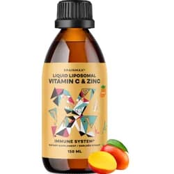 BrainMax KIDS Liquid Liposomal Vitamin C & Zinc, mango, 150 ml