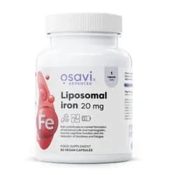 Osavi Liposomal iron, lipozomální železo, 20 mg, 60 rostlinných kapslí