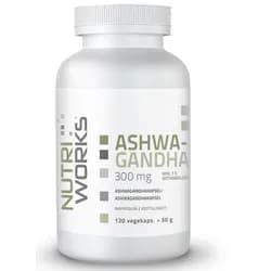 NutriWorks Ashwagandha Extract, 300 mg, 120 rostlinných kapslí