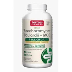 Jarrow Saccharomyces Boulardii + MOS, Probiotika, 5 miliard CFU, 90 rostlinných kapslí