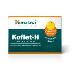 Himalaya Koflet-H Orange, pastilky s příchutí pomeranče, 12 pastilek