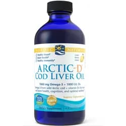 Nordic Naturals Arctic-D Cod liver oil (olej z tresčích jater) - Lemon, 237 ml