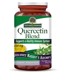 Nature's Answer Quercetin Blend, kvercetin, extrakt, 250 mg, 60 rostlinných kapslí