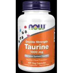 NOW Taurine (Taurin) 1000 mg, 100 rostlinných kapslí