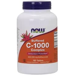 NOW Buffered Vitamin C-1000 Complex s bioflavonoidy, 180 tablet