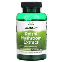 Swanson Reishi Mushroom Extract (Reishi extrakt), 500 mg, 90 kapslí