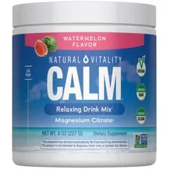 Natural Vitality Calm Magnesium Relaxing Drink Mix, hořčík, meloun, 226 g